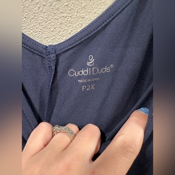 🔴Cuddl Duds Deep Blue Sleeveless Jumpsuit - Picture 3 of 5